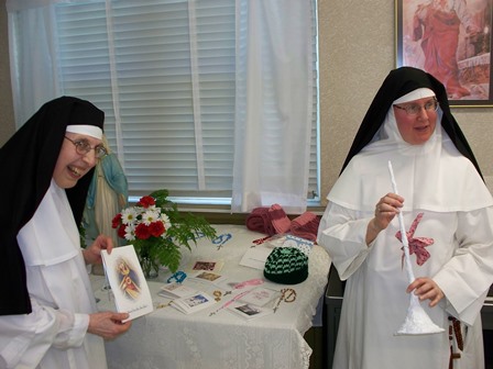 The Prioress feast day table--lots of surprises!